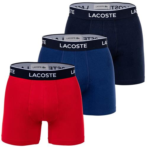LACOSTE Boksershorts  navy / mørkeblå / rød / hvid