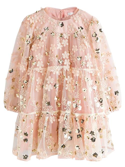 Next Kjole  guld / pastelpink / sort / hvid