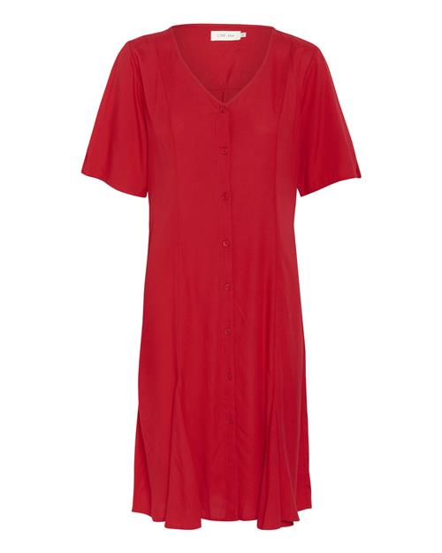 Cream Kjole 'CRTiah'  knaldrød