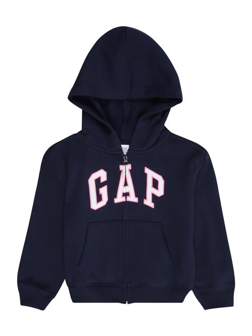 GAP Sweatjakke 'HERITAGE'  navy / lyserød / hvid