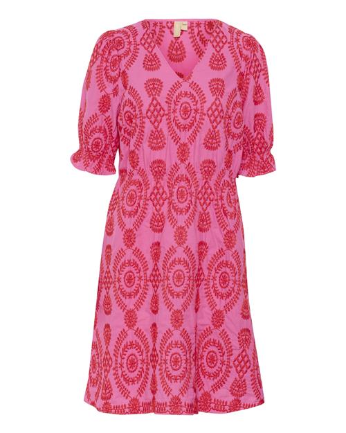 CULTURE Kjole 'Tia Aidy'  pink / rød