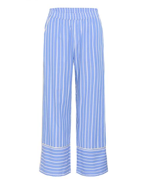 CULTURE Bukser 'Petra '  lyseblå / hvid