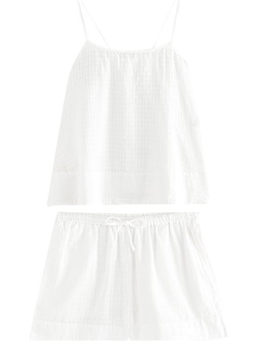 Next Pyjamas 'Gingham'  hvid