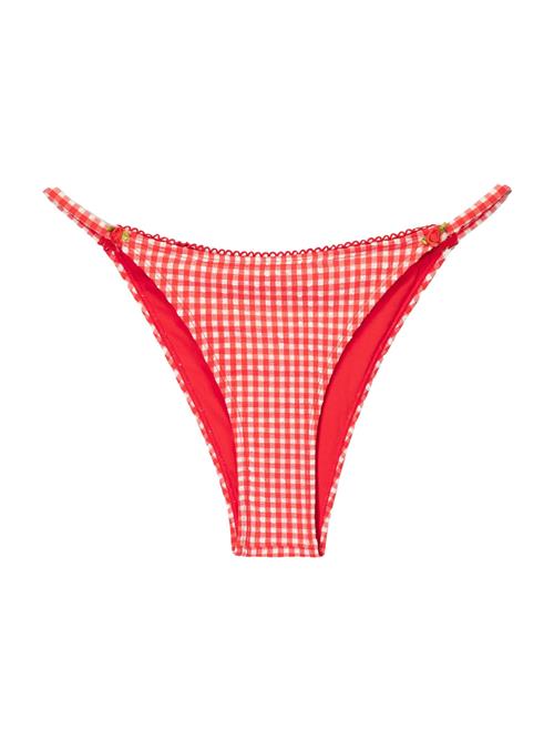 Bershka Bikinitrusse  rød / hvid