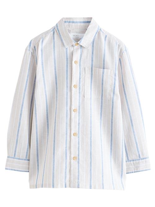 Next Skjorte  beige / blå / hvid