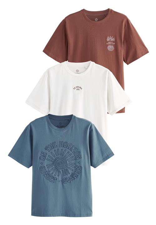 Next Bluser & t-shirts  dueblå / rustbrun / hvid