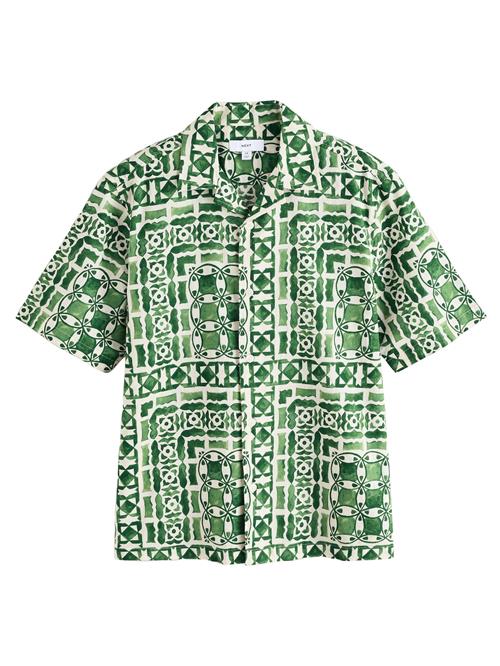 Next Skjorte  grøn / sort / hvid