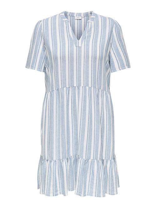 ONLY Carmakoma Kjole 'CARTIRI'  blå / hvid