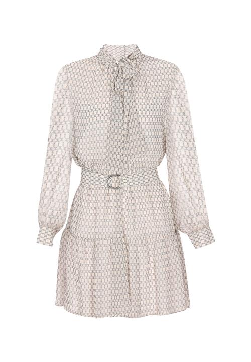 DreiMaster Klassik Blusekjole 'Classic Look'  creme / basalgrå