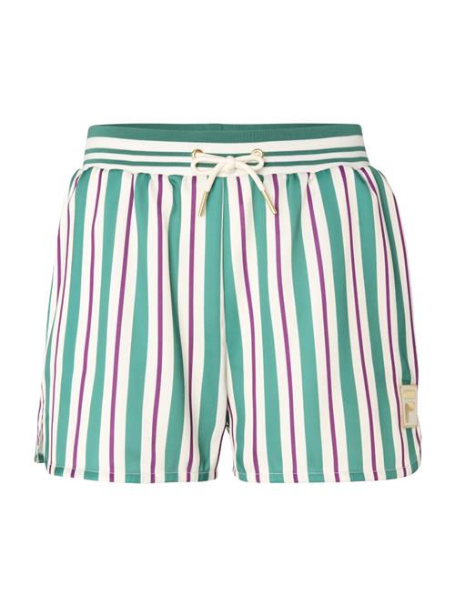 FILA Bukser  grøn / lilla / hvid