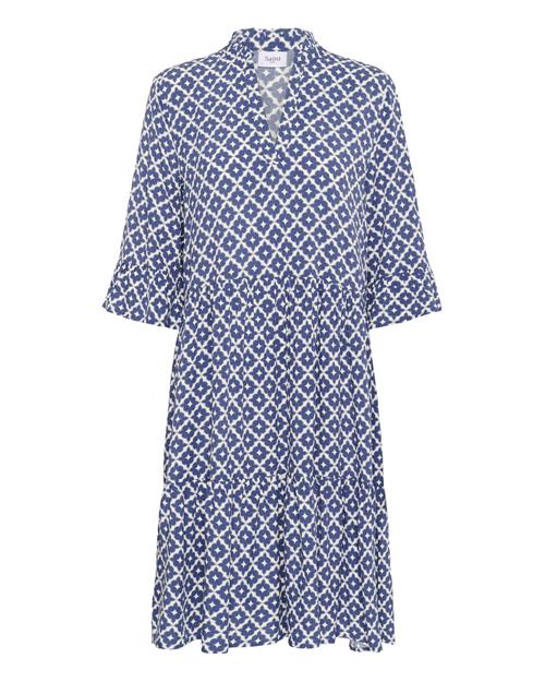 SAINT TROPEZ Kjole  blå / hvid