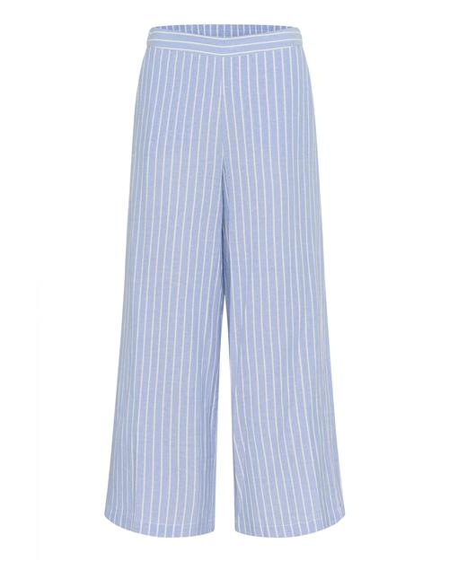 Kaffe Bukser 'Malena'  himmelblå / hvid