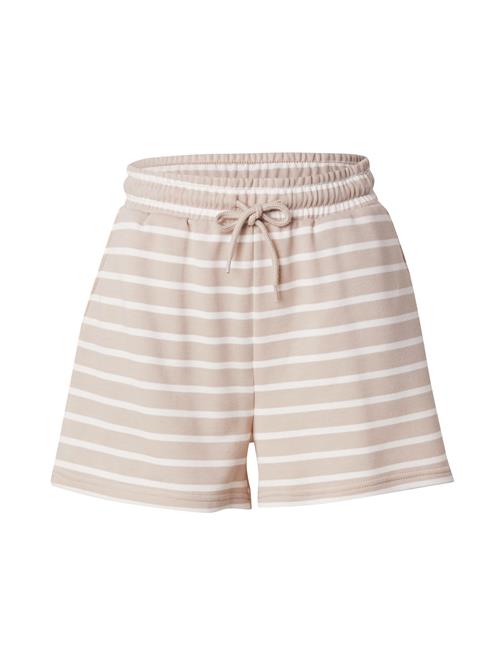 PIECES Bukser 'PCChilli'  camel / hvid