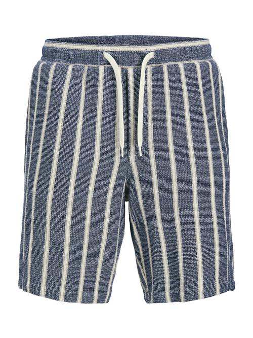 Jack & Jones Plus Bukser 'JPSTAiden'  blå / naturhvid