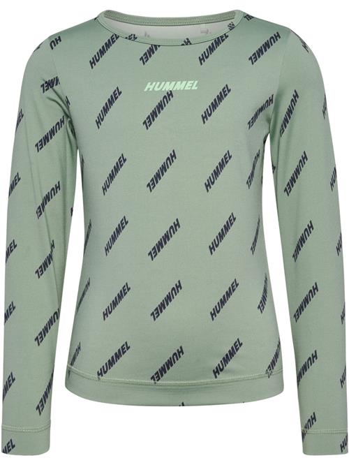 Hummel Funktionsskjorte 'Silje'  mørkeblå / pastelgrøn / lysegrøn