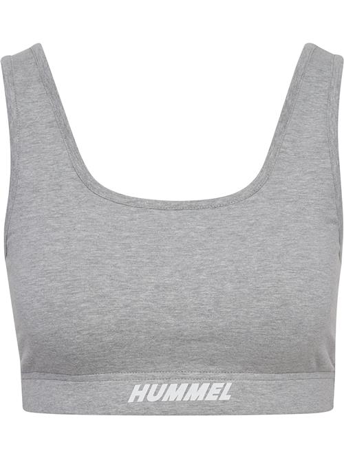 Hummel Sports-BH 'Elemental'  grå-meleret / hvid