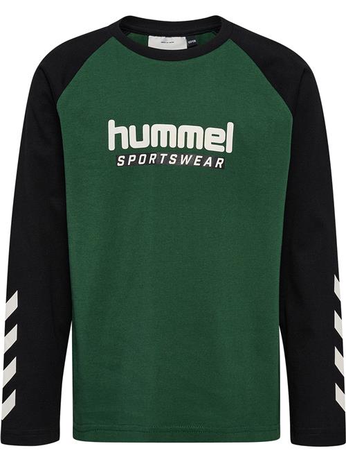 Hummel Funktionsskjorte  grøn / sort / hvid