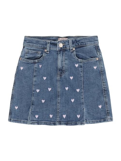 ONLY GIRLS Nederdel 'KOGHOXTON'  blue denim / hvid