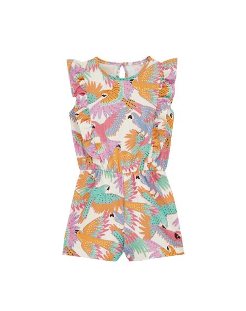 WE Fashion Overall  orange / pink / sort / hvid