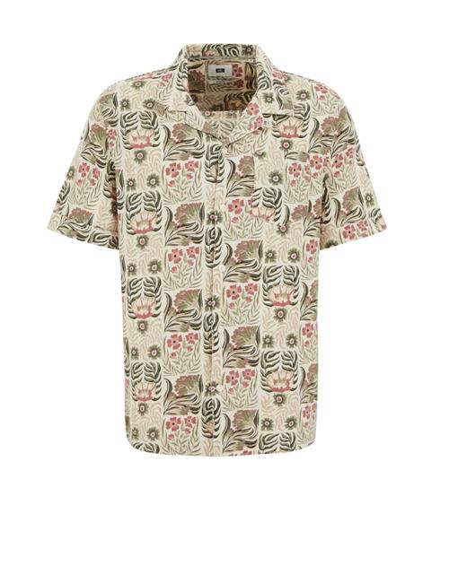 WE Fashion Skjorte  beige / grøn / gran / pink