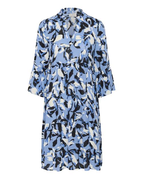 Kaffe Kjole 'Edita'  natblå / lyseblå / hvid