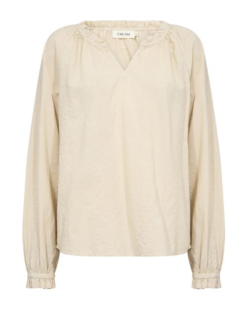 Cream Bluse  æggeskal