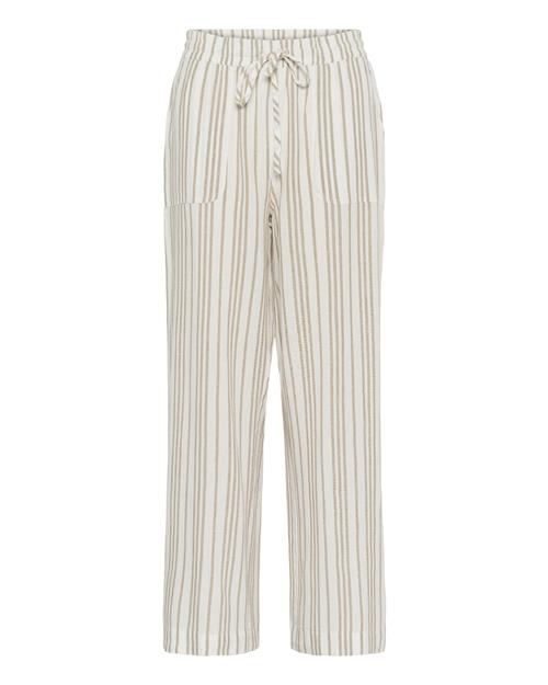 Kaffe Bukser  mørkebeige / naturhvid