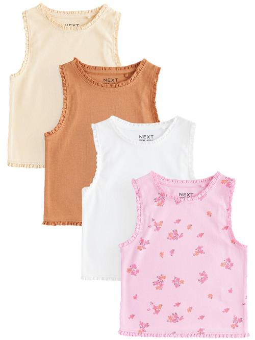 Next Overdel  pastelgul / mørkeorange / lyserød / hvid