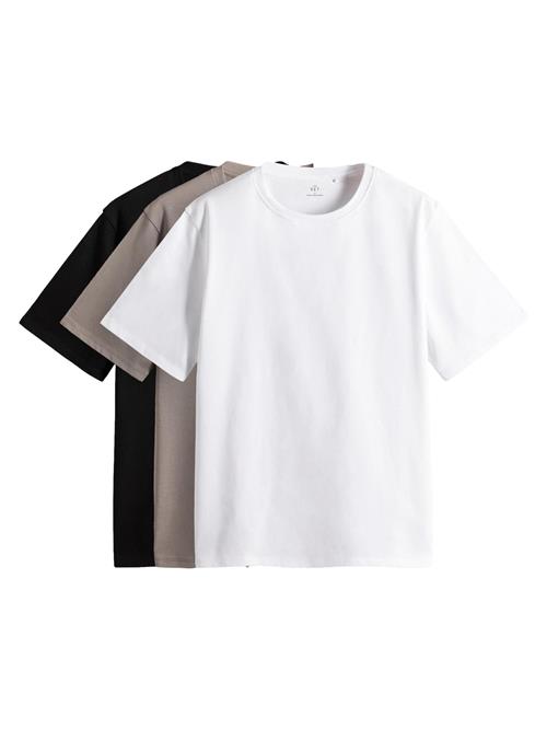 The Set Shirts  grå / sort / hvid