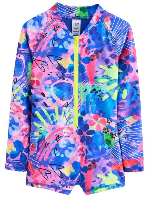 Next Badedragt  blå / grøn / neongrøn / pink