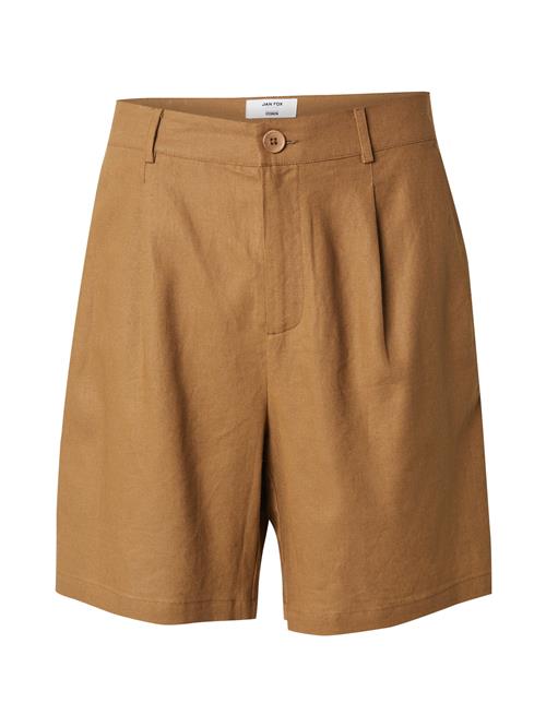 DAN FOX APPAREL Bukser med lægfolder 'Alan'  karamel