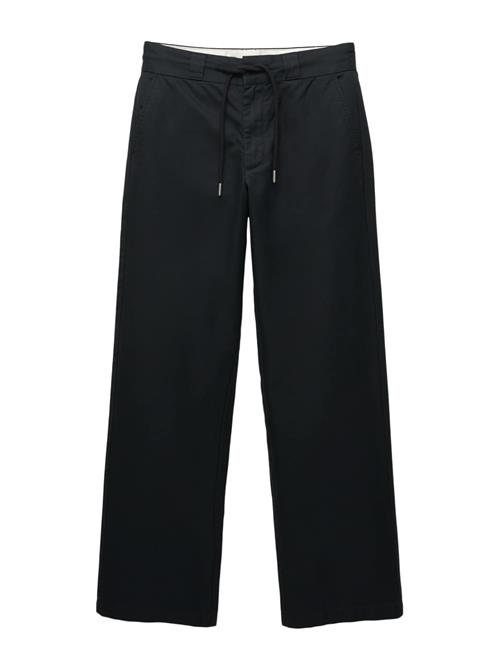 Pull&Bear Lærredsbukser  sort