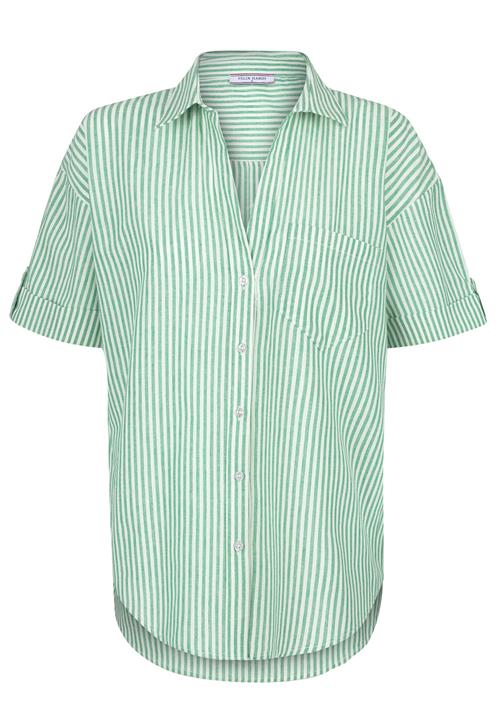 Felix Hardy Bluse  grøn / hvid