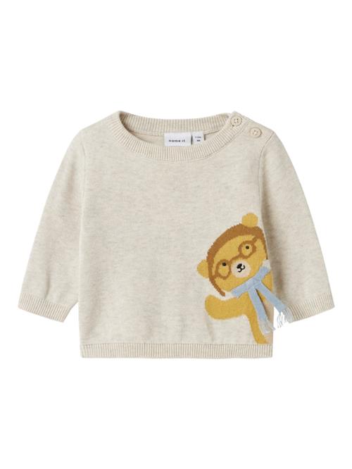 NAME IT Pullover 'NBMKANO'  ecru / dueblå / karamel / pueblo