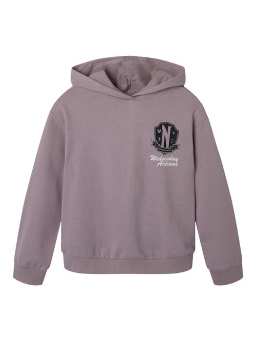 NAME IT Sweatshirt 'NKFJIXINNI'  brombær / sort / hvid