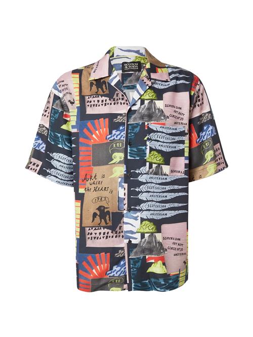 SCOTCH & SODA Skjorte  mørkeblå / lime / orange / lyserød