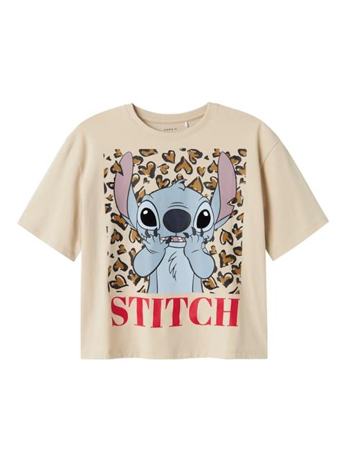 NAME IT Bluser & t-shirts 'NKFJixi Stitch'  beige / umbra / lysviolet / rød