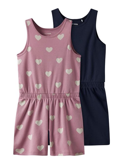 TWO SOON Overall  creme / navy / lyserød