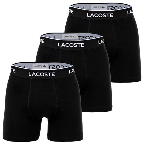 LACOSTE Boksershorts  sort / hvid