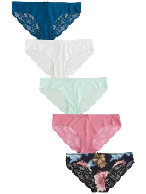 Next Slip  petroleum / mint / gammelrosa / sort / hvid