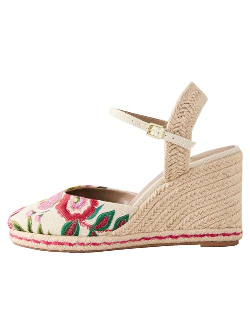 Next Sandaler 'Forever Comfort'  ecru / grøn / lyserød / rød