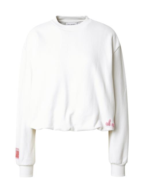 OH APRIL Sweatshirt 'Zuri'  lys pink / hvid