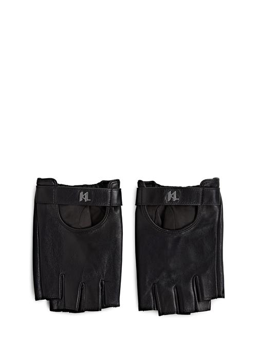 Karl Lagerfeld Korte fingerhandsker  sort