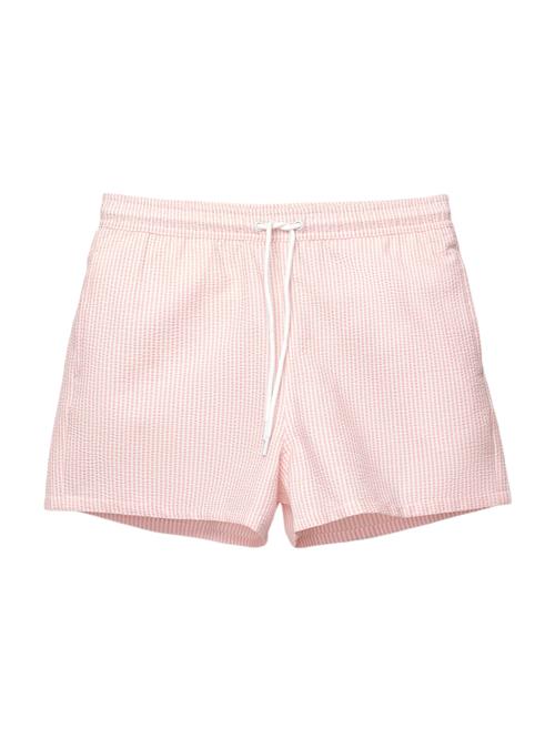 Pull&Bear Badeshorts  lyserød / hvid