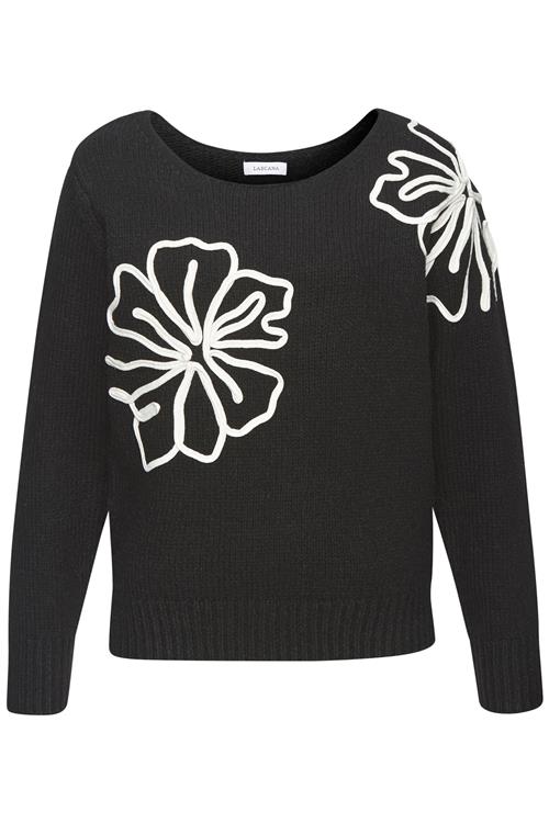 LASCANA Pullover  sort / hvid