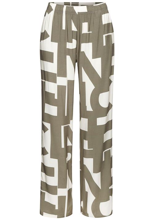 FRENCH CONNECTION Pyjamasbukser  khaki / hvid