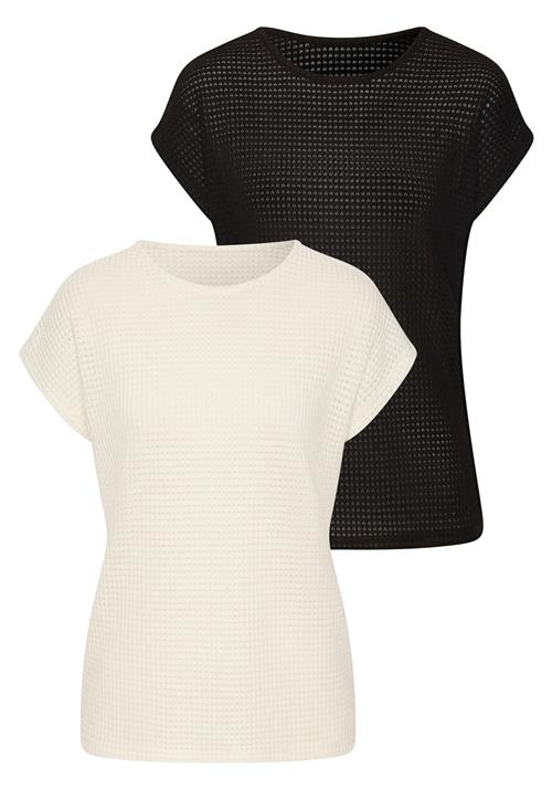 VIVANCE Shirts  lysebeige / sort