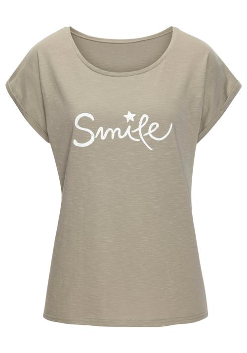 BEACH TIME Shirts  khaki / hvid