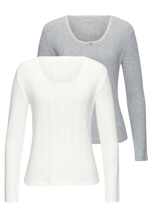 VIVANCE Shirts  grå-meleret / hvid