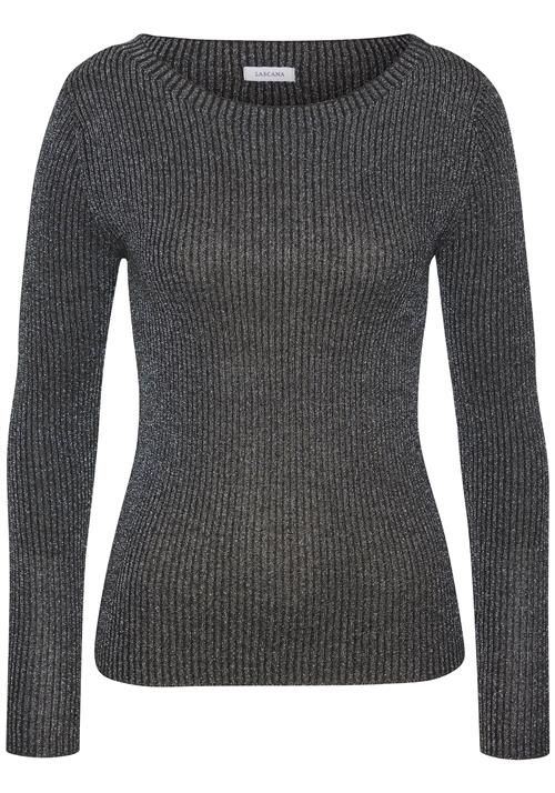 LASCANA Pullover  sort-meleret